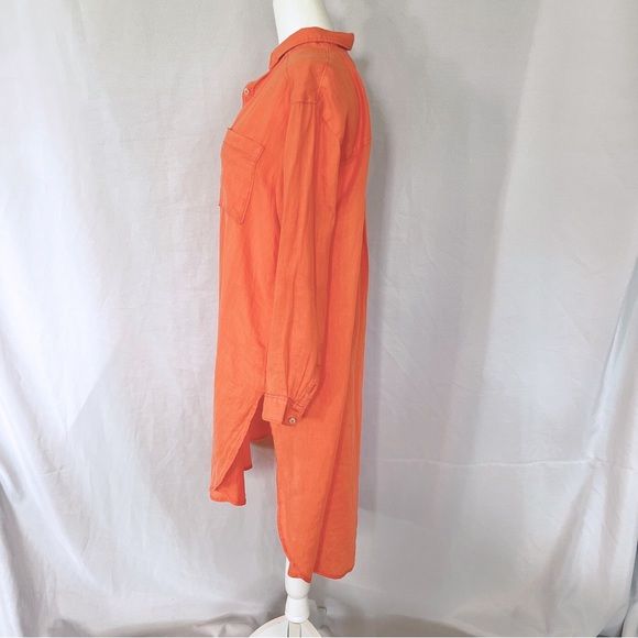 Relaxed Buttondown Linen Tunic XS - Picture 4 of 14